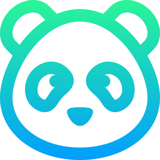 Panda Super Basic Straight Gradient icon