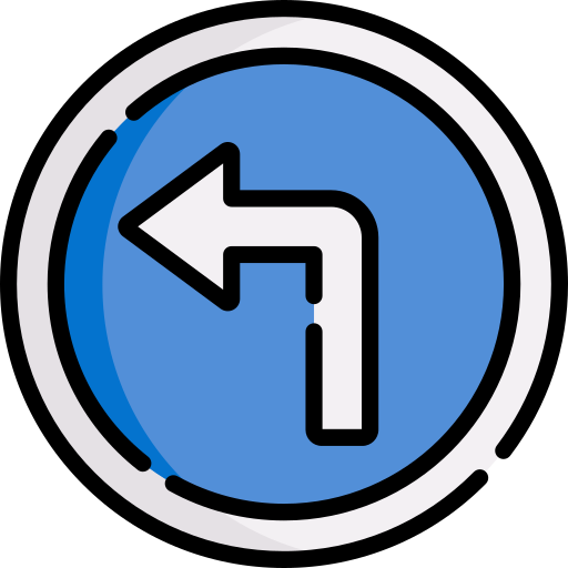 Turn left Special Lineal color icon