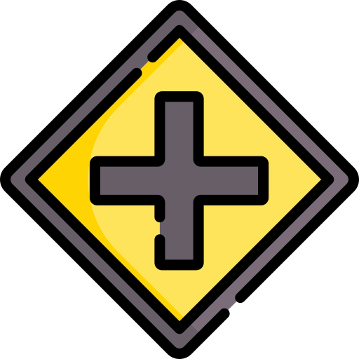 skrzyżowanie dróg Special Lineal color ikona