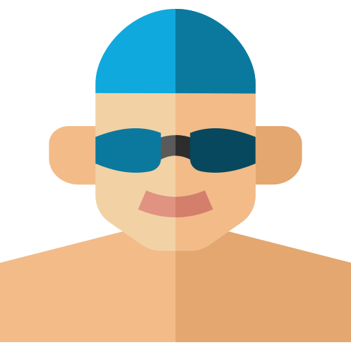 nuotatore Basic Straight Flat icona