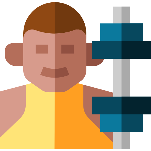 Weightlifting Basic Straight Flat icon