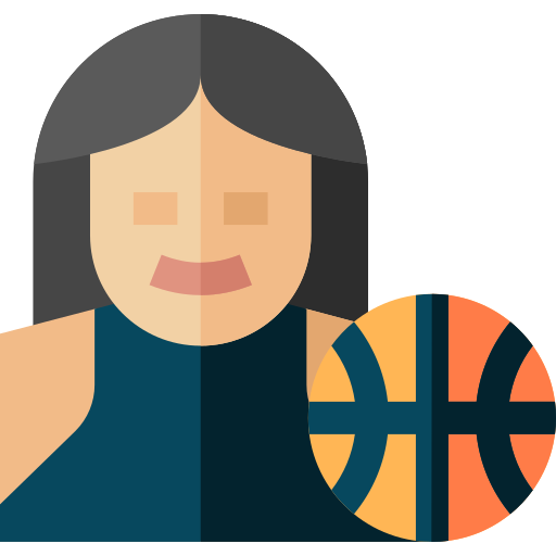 バスケットボール選手 Basic Straight Flat icon