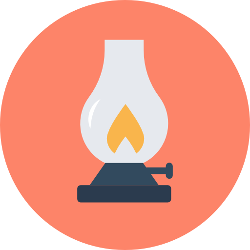 Lamp Flat Color Circular icon