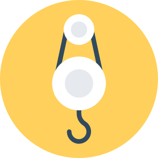 Weighing scale Flat Color Circular icon