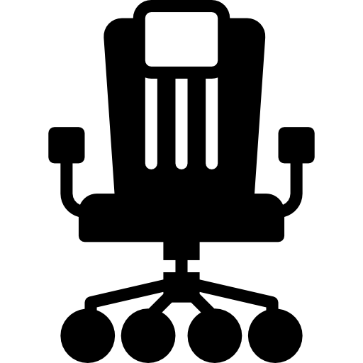 Desk chair Basic Miscellany Fill icon