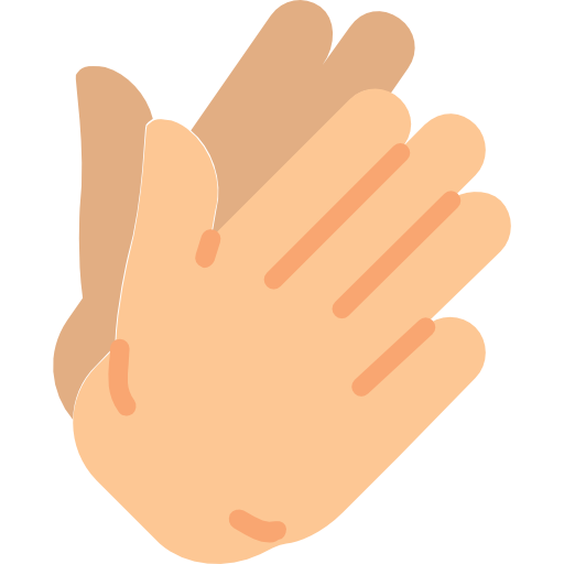 Clapping Basic Miscellany Flat icon