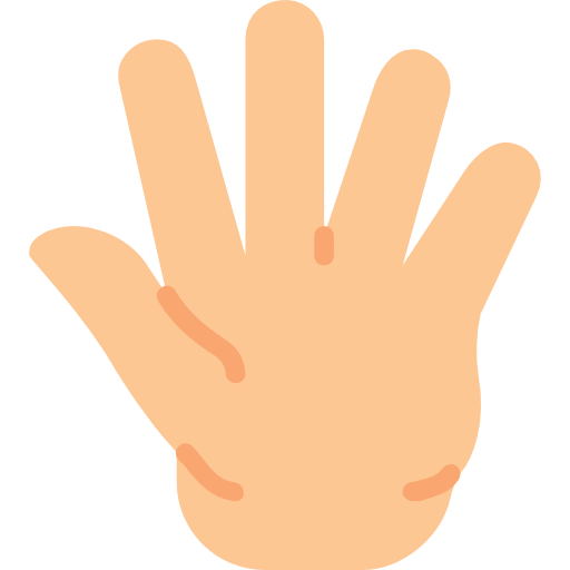 hand Basic Miscellany Flat icoon