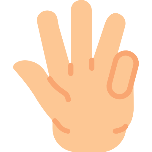 Fingers Basic Miscellany Flat icon