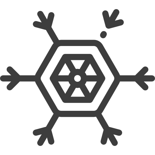 Snowflake Detailed Rounded Lineal color icon