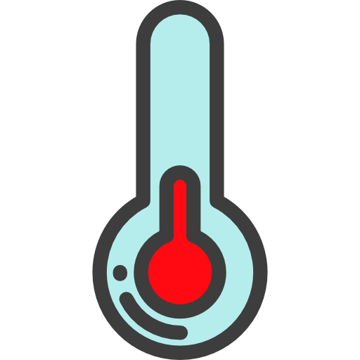 thermometer Detailed Rounded Lineal color icon