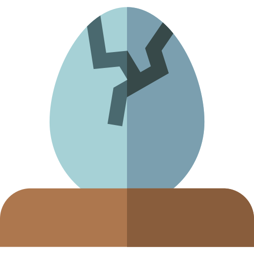 huevo de dinosaurio Basic Straight Flat icono