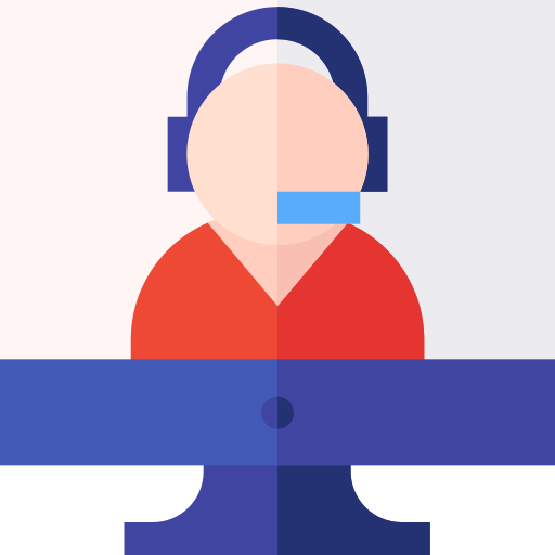 Online support Basic Straight Flat icon
