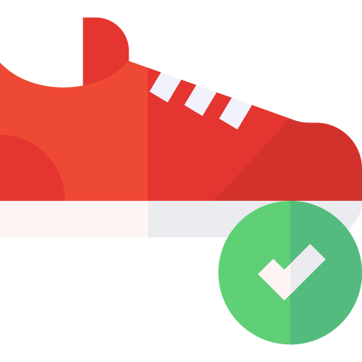 schoenen Basic Straight Flat icoon
