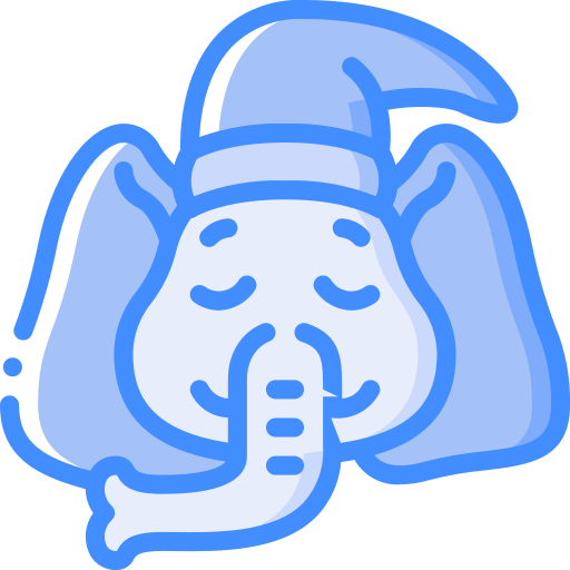 l'éléphant Basic Miscellany Blue Icône
