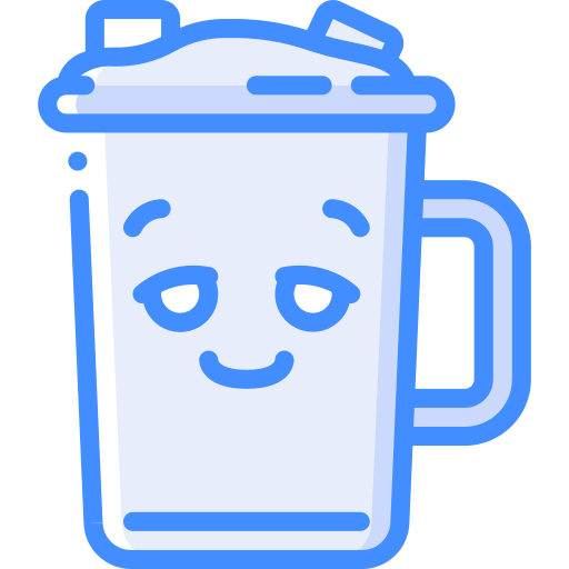 Hot chocolate Basic Miscellany Blue icon