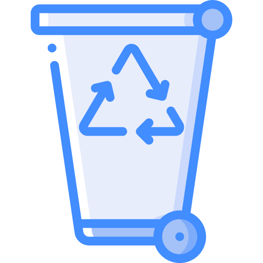 kosz do recyklingu Basic Miscellany Blue ikona
