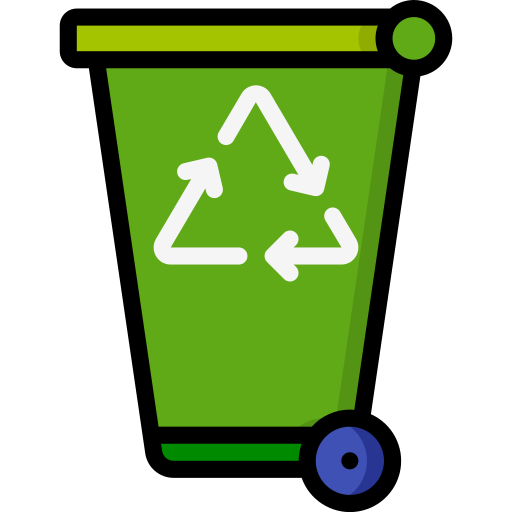tacho de reciclaje Basic Miscellany Lineal Color icono