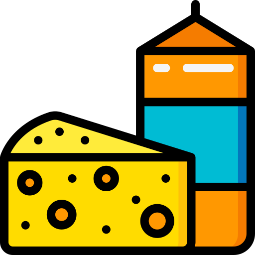 Dairy products Basic Miscellany Lineal Color icon