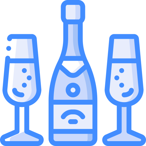 Champagne Basic Miscellany Blue icon