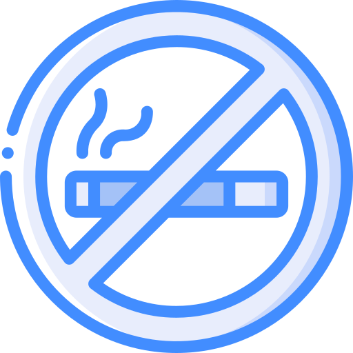 rauchen verboten Basic Miscellany Blue icon