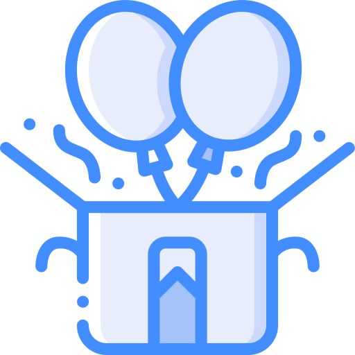 party Basic Miscellany Blue icon