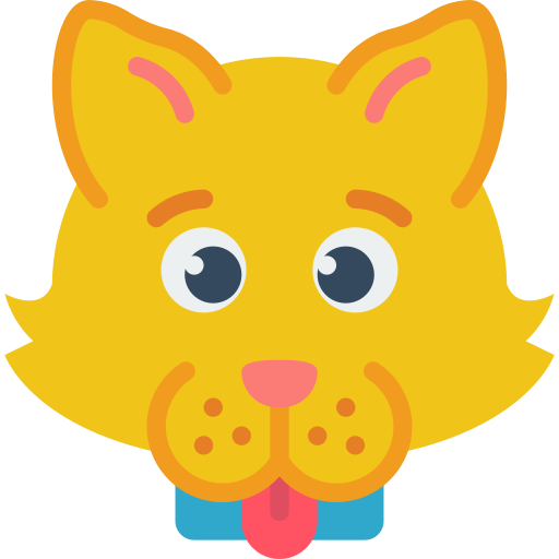 Kitten Basic Miscellany Flat icon