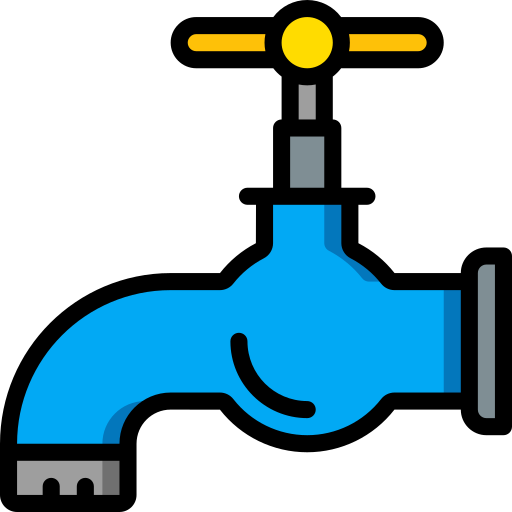 Faucet Basic Miscellany Lineal Color icon