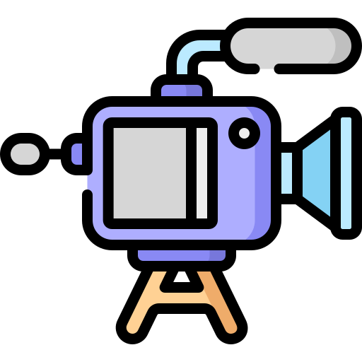 câmera de vídeo Special Lineal color Ícone