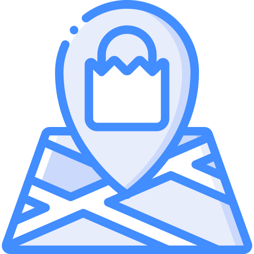 Shopping Basic Miscellany Blue icon