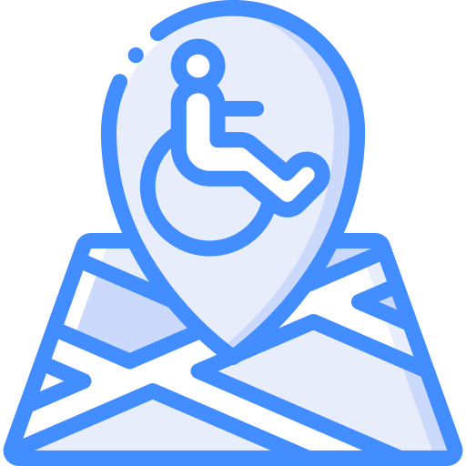 zugänglichkeit Basic Miscellany Blue icon