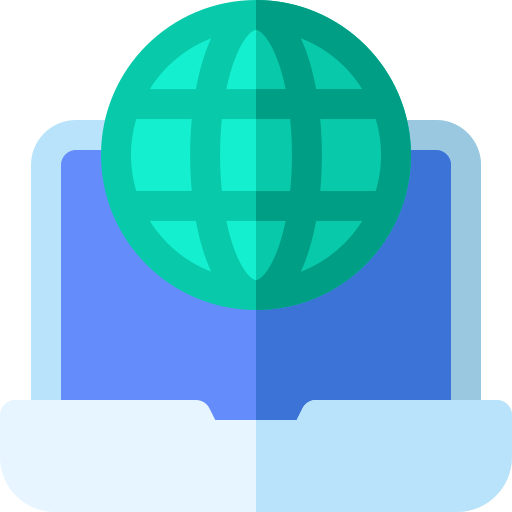 internet Basic Rounded Flat icon