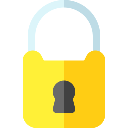 Lock Basic Rounded Flat icon