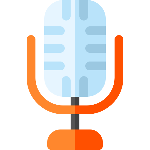 Microphone Basic Rounded Flat icon