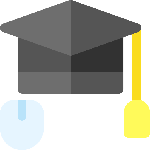 온라인 교육 Basic Rounded Flat icon