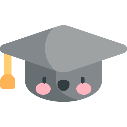 卒業帽 Kawaii Flat icon