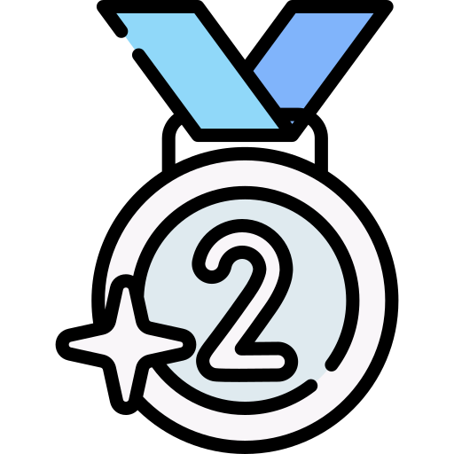 Серебряная медаль Special Lineal color иконка
