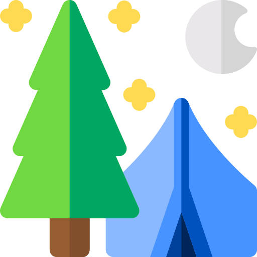 Camping Basic Rounded Flat icon