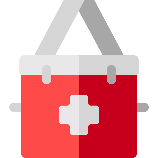 botiquín de primeros auxilios Basic Rounded Flat icono