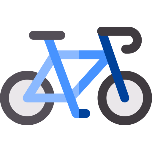 bicicleta Basic Rounded Flat Ícone