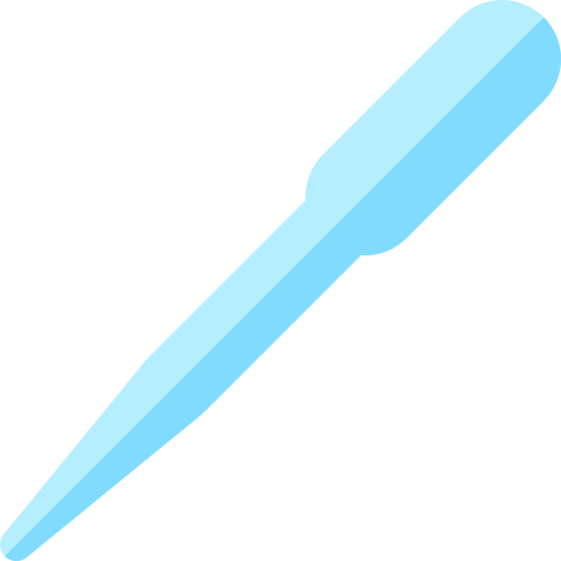 pipeta Basic Straight Flat icono