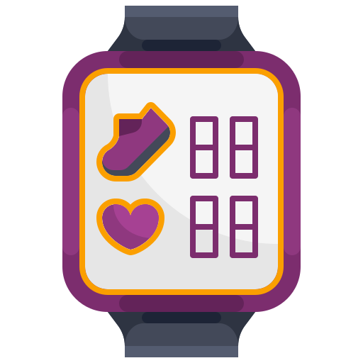 Smart watch Justicon Flat icon