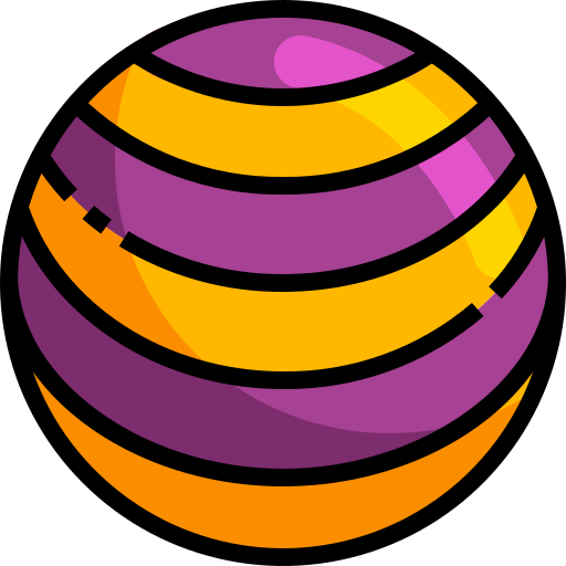 Yoga ball Justicon Lineal Color icon