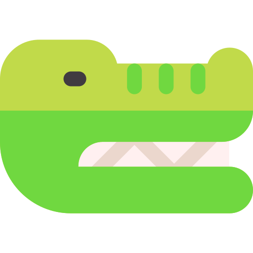 crocodile Basic Rounded Flat Icône