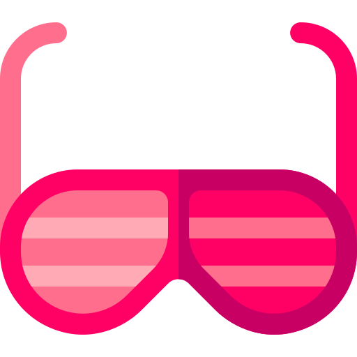 재미있는 안경 Basic Rounded Flat icon
