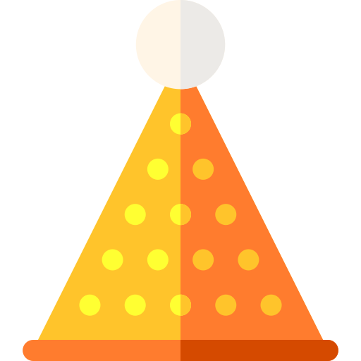 sombrero de fiesta Basic Rounded Flat icono