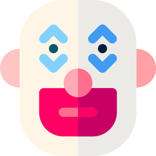 clown Basic Rounded Flat icoon