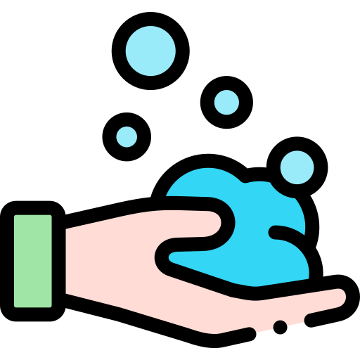 Hand wash Detailed Rounded Lineal color icon