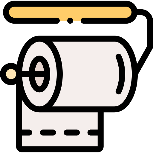 toilettenpapier Detailed Rounded Lineal color icon