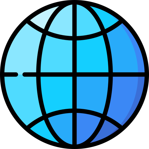 World globe Special Lineal color icon