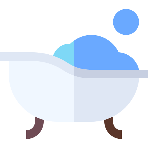 Bathtub Basic Straight Flat icon